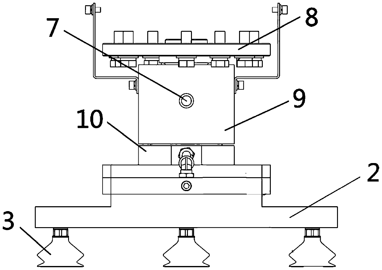 Mechanical arm rotating sucker conveying device