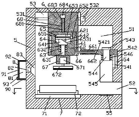 A dust-free and environmentally friendly stone grinding device