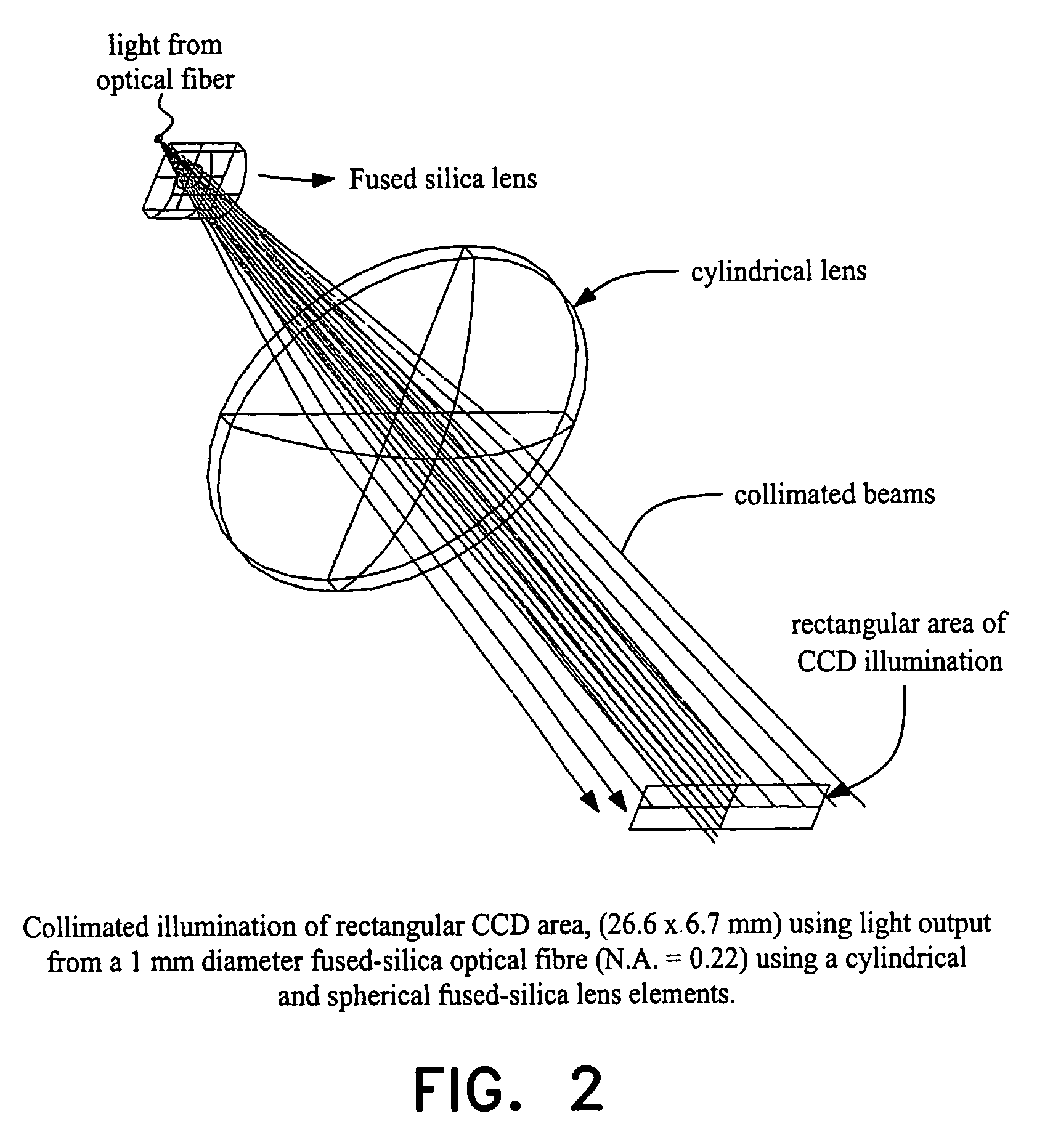 Optical assembly and method for detection of light transmission