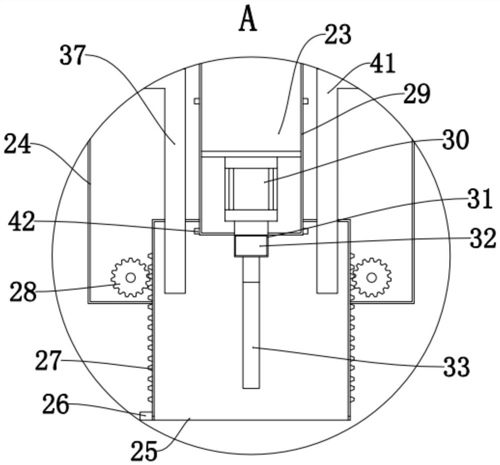 Punching device for building wear-resistant material processing and using method of punching device