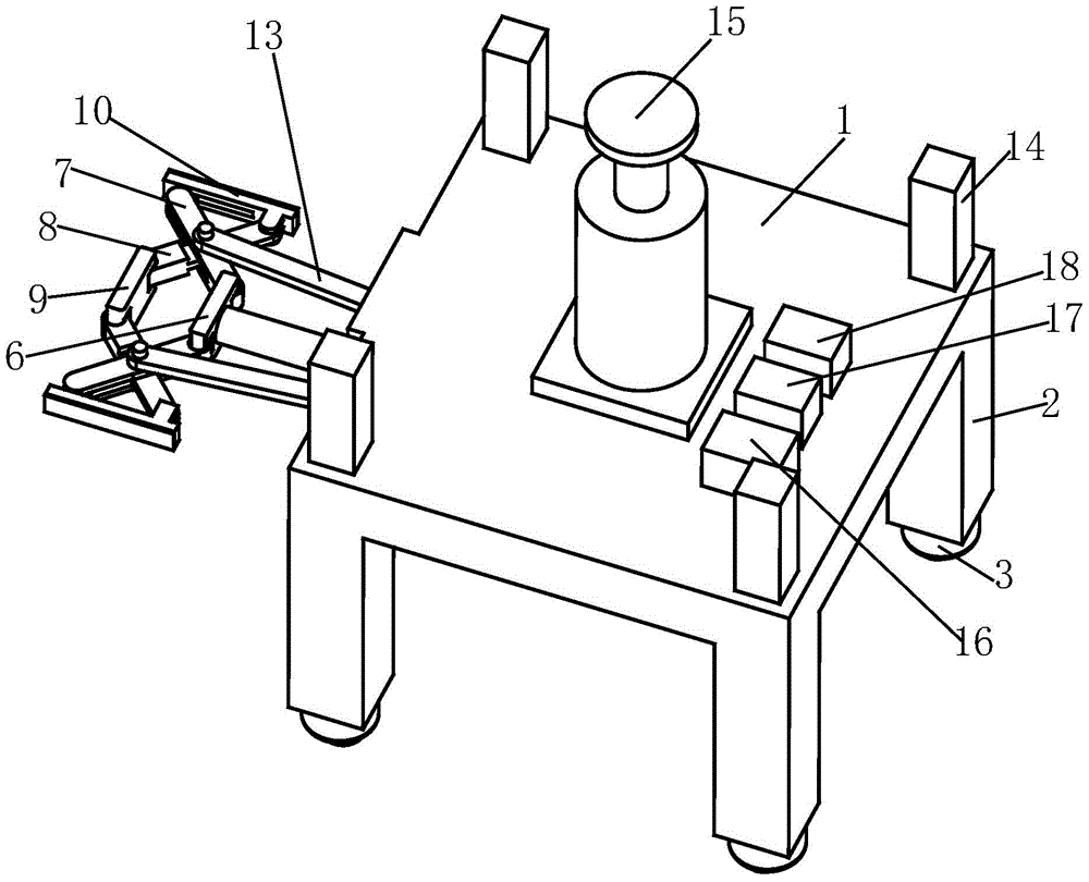 A connection and fixing frame for an intelligent auxiliary positioning indicating vehicle for assembly