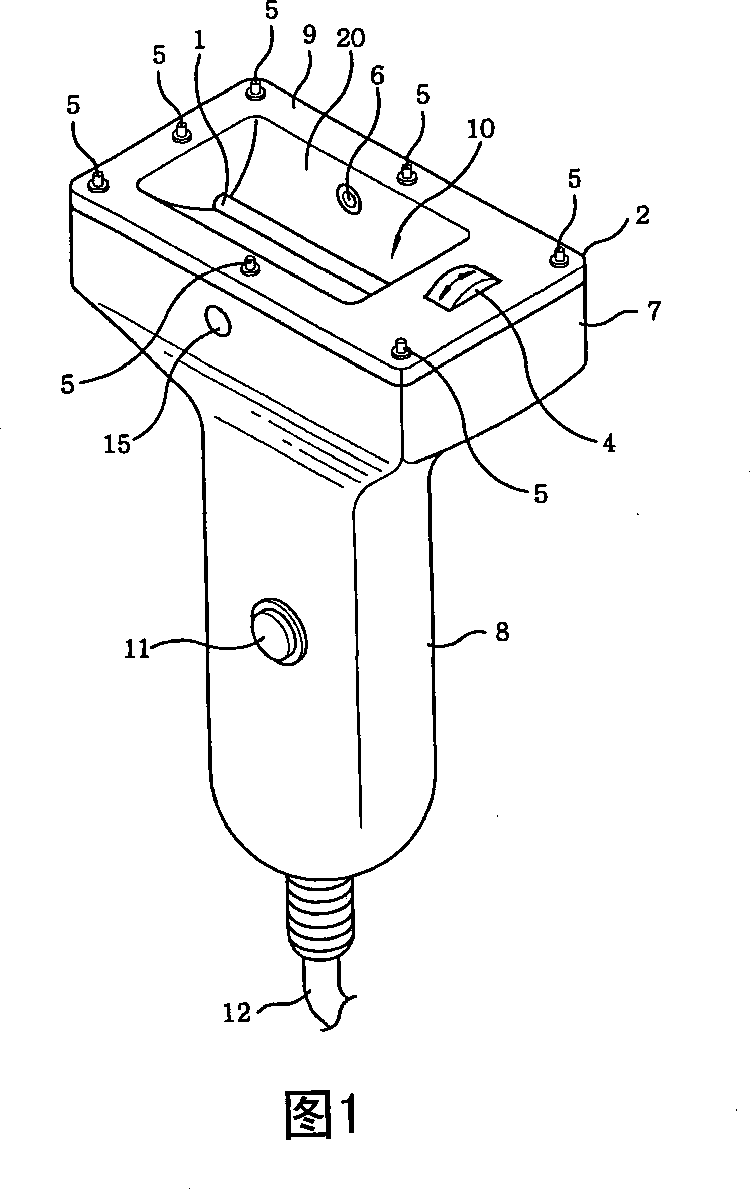 Optical hair removing device