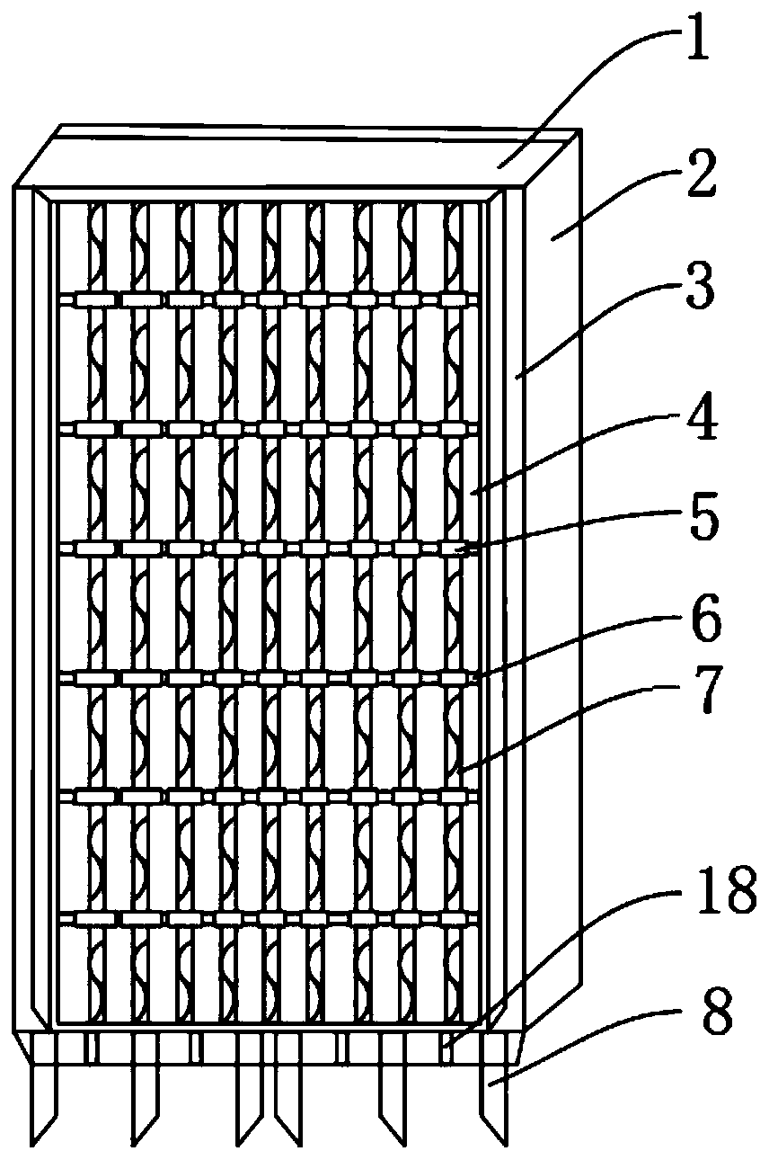 All-wet joint prefabricated prestressed underground diaphragm wall and construction method thereof