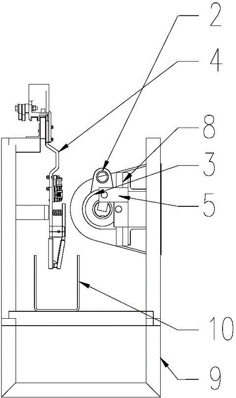 A clamping device driven by a deceleration motor