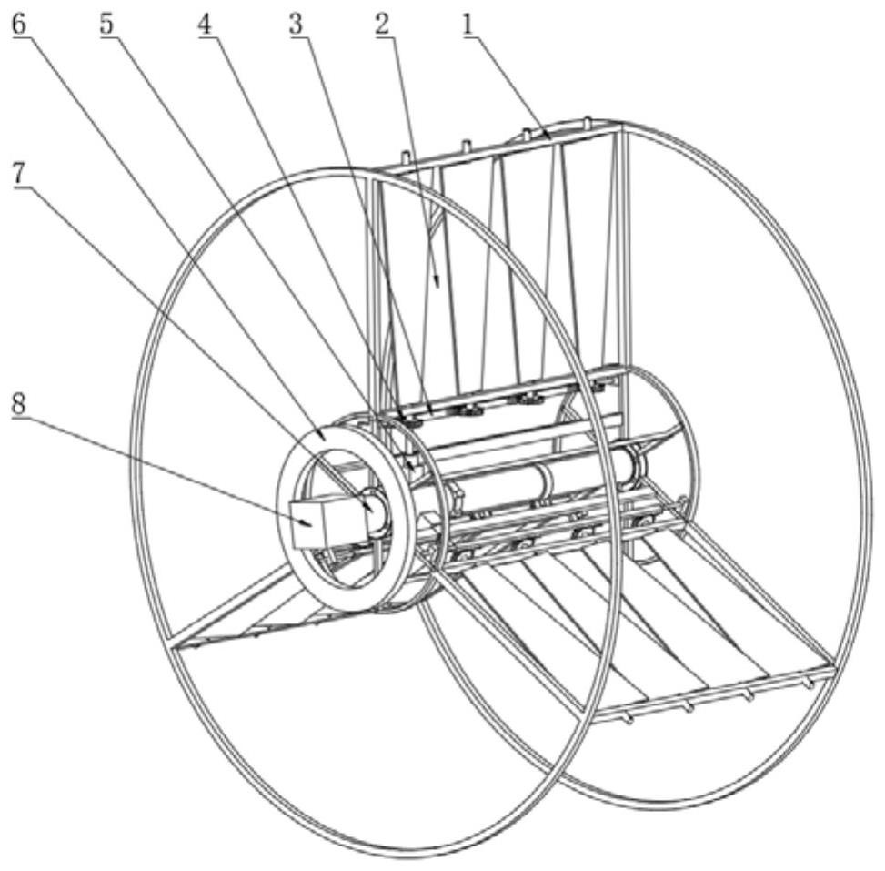 Special-shaped blade contact type rotation control rotating movable wing device