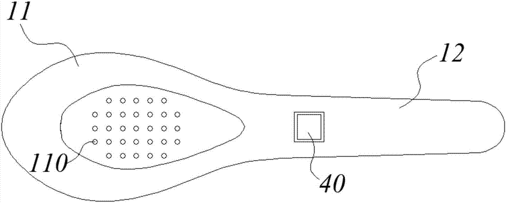 Temperature measuring spoon