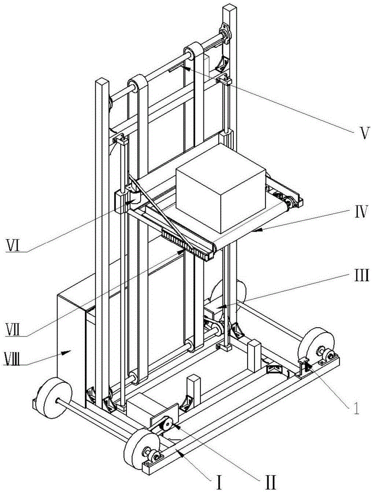 Express packet put-in machine for intelligent container and express packet put-in method thereof