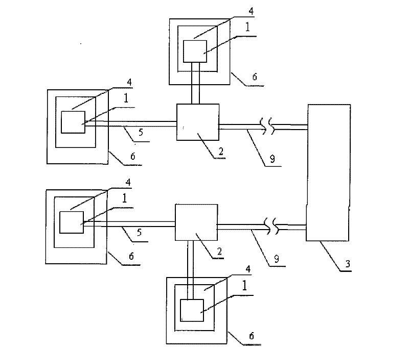 On-line detecting device for surge protector