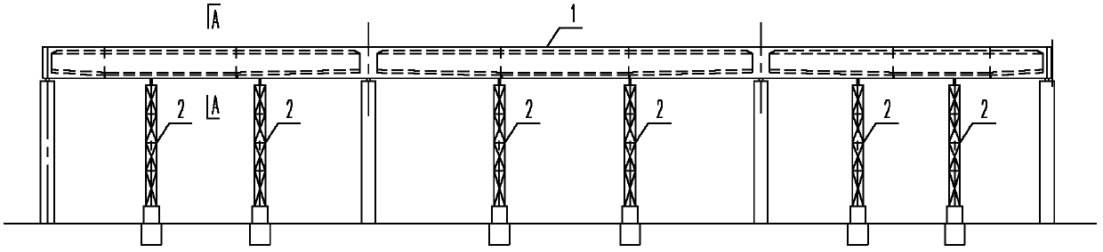 Steel plate-concrete composite structure reinforcement method of structural negative moment region