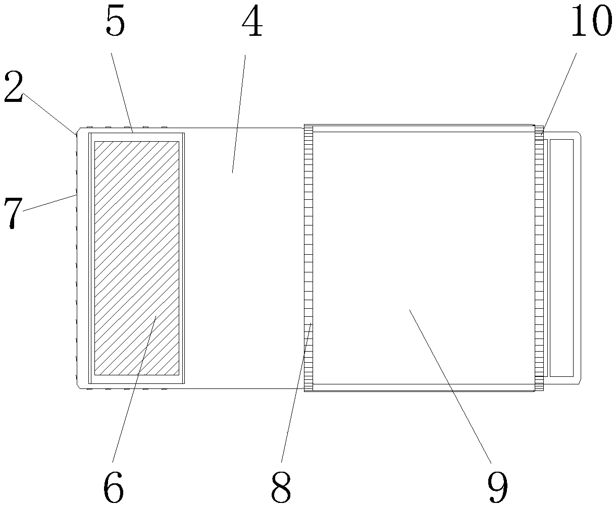 Inflated mattress, convenient to fold and carry, for travelling