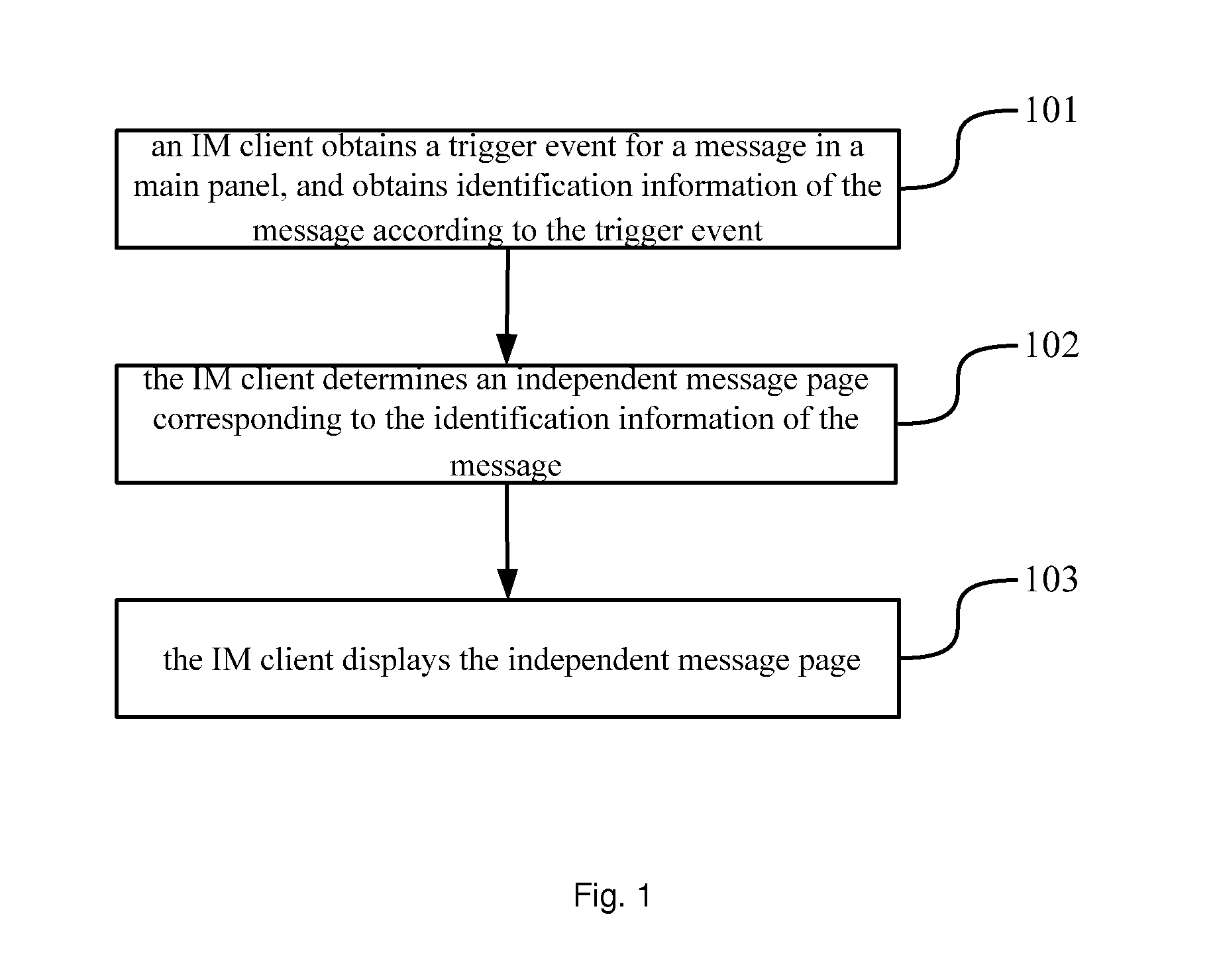 Method and Apparatus for Establishing Independent Message Page