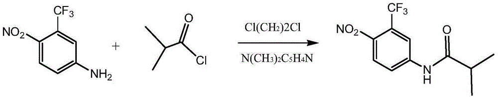 Process for synthesizing flutamide