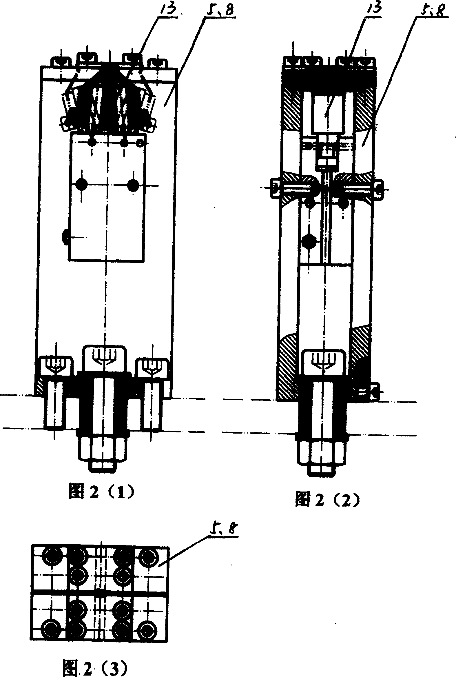 A polarity testing device of electronic elements of automatic braiding machines and a testing method thereof