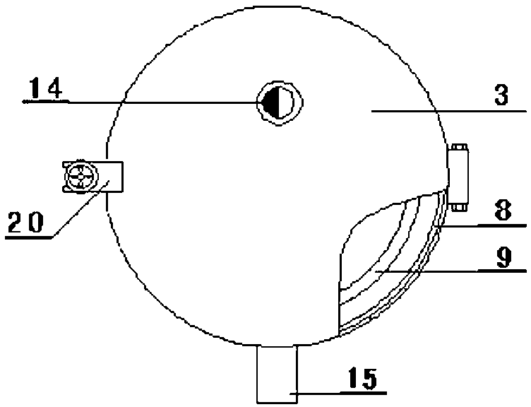 Continuous centrifugal separating device for materials