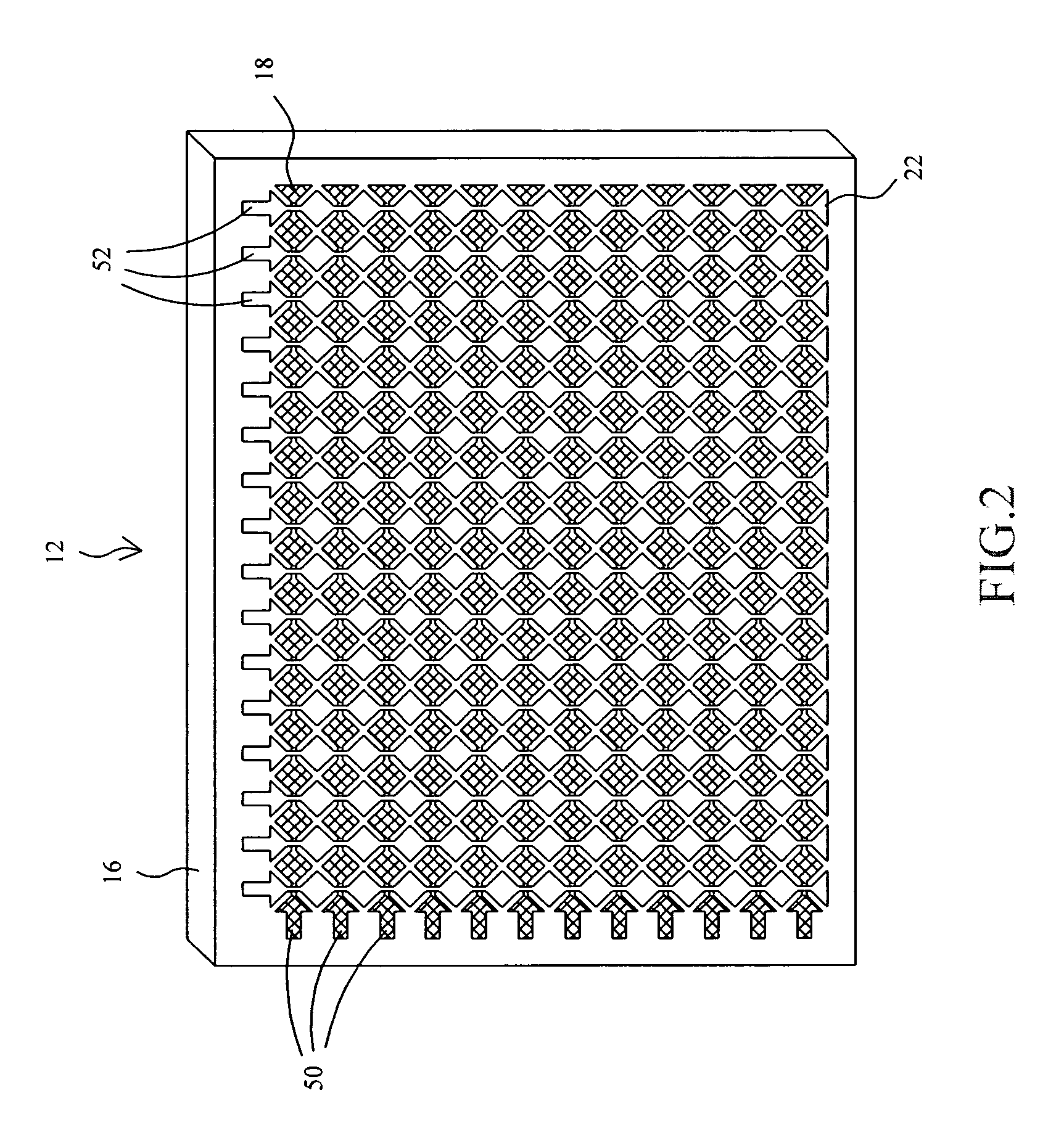 Capacitive touchpad and method for forming the same