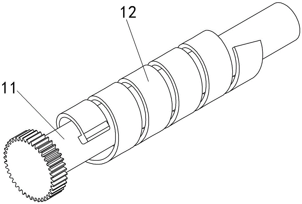 Spiral gear limiting device