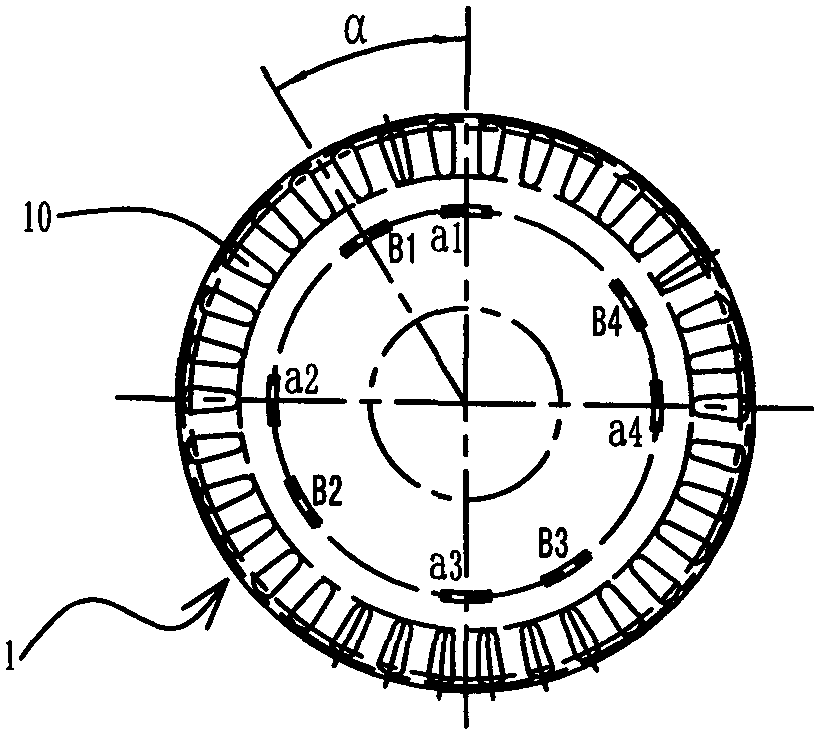 A kind of manufacturing method of rotary self-riveting forming motor rotor core