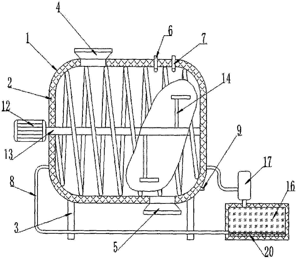 Horizontal organic fertilizer fermentation equipment