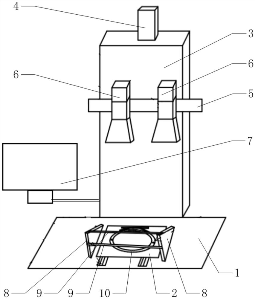 Visual measurement system for size of piston salt core