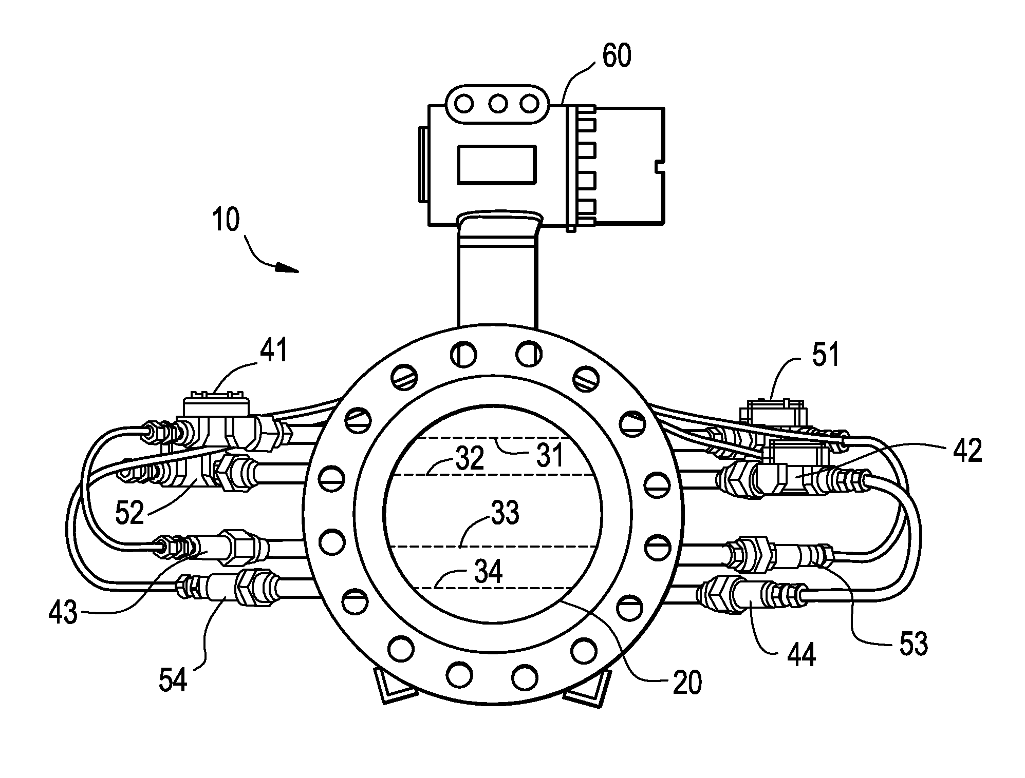 Method and system for multi-path ultrasonic flow rate measurement
