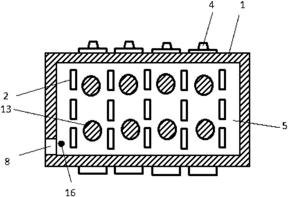 Bidirectional tempering and thermal runaway anti-diffusion device for automobile power battery