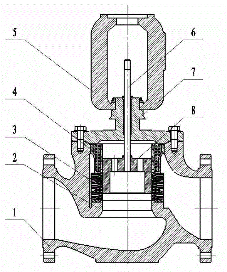 Low-noise regulating valve
