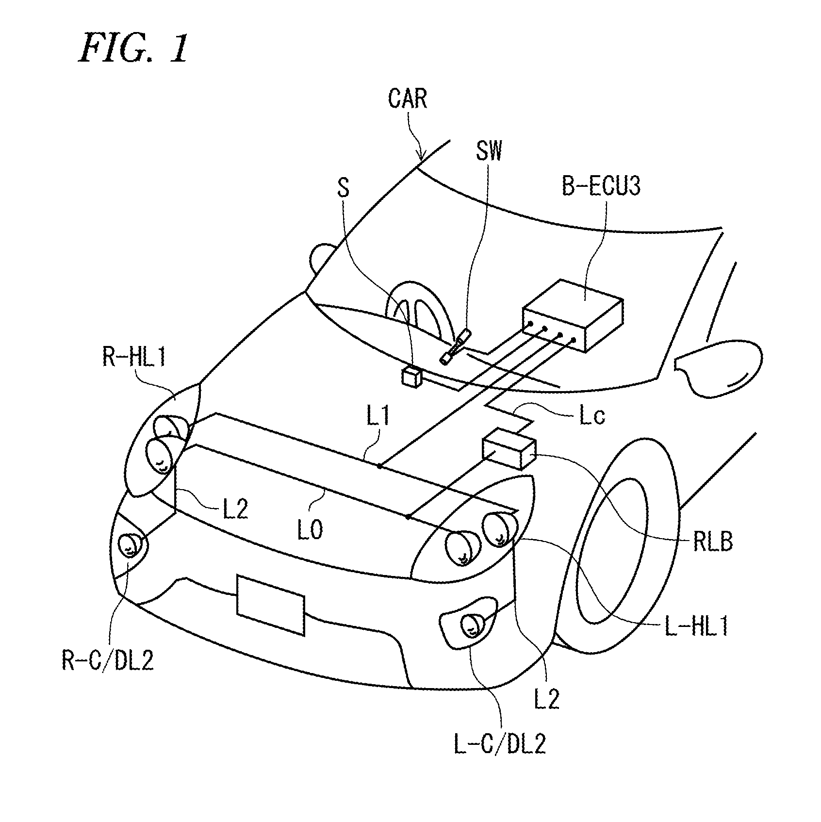 Lighting control system for vehicle lamp
