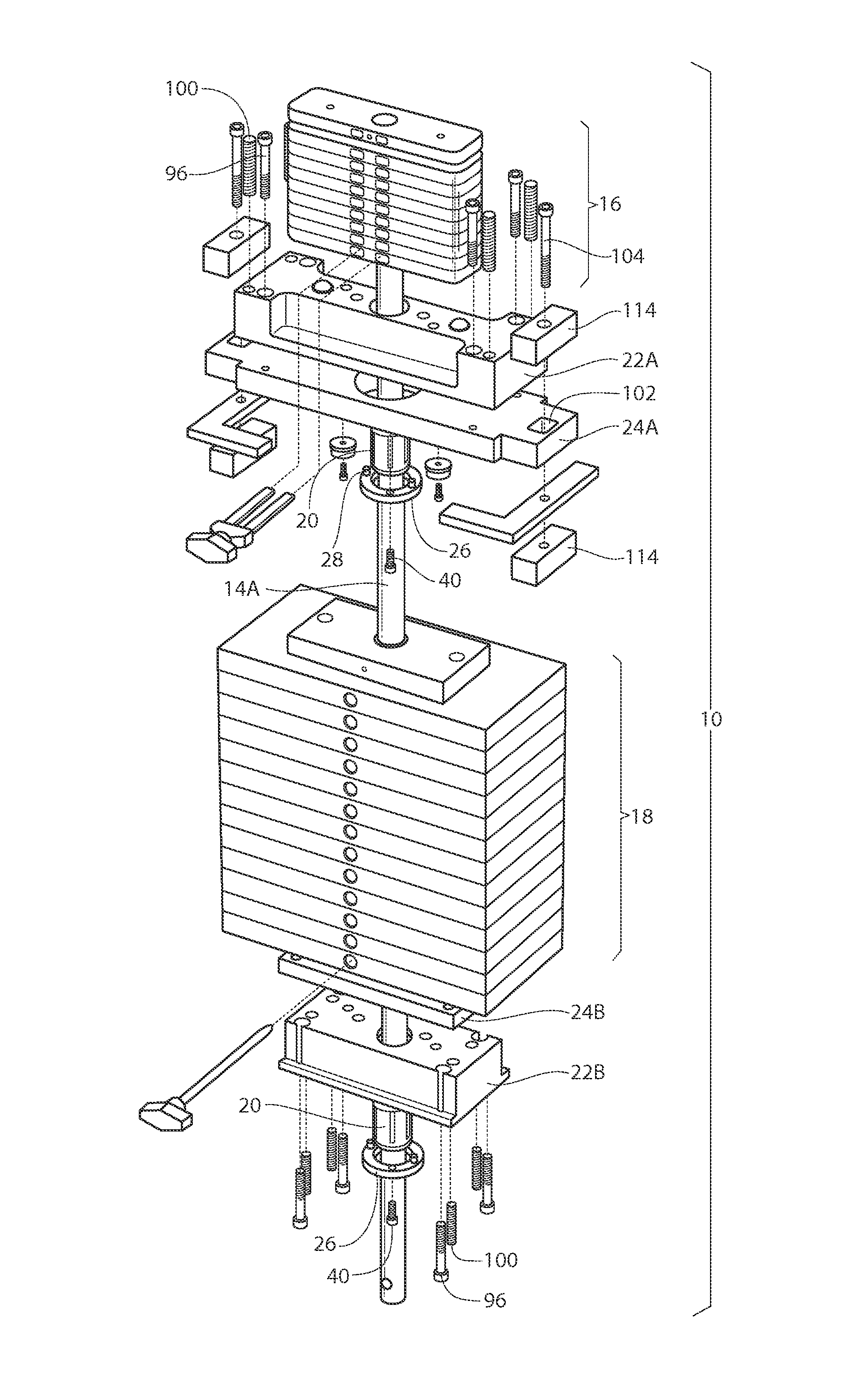 Linear bearings and alignment method for weight lifting apparatus