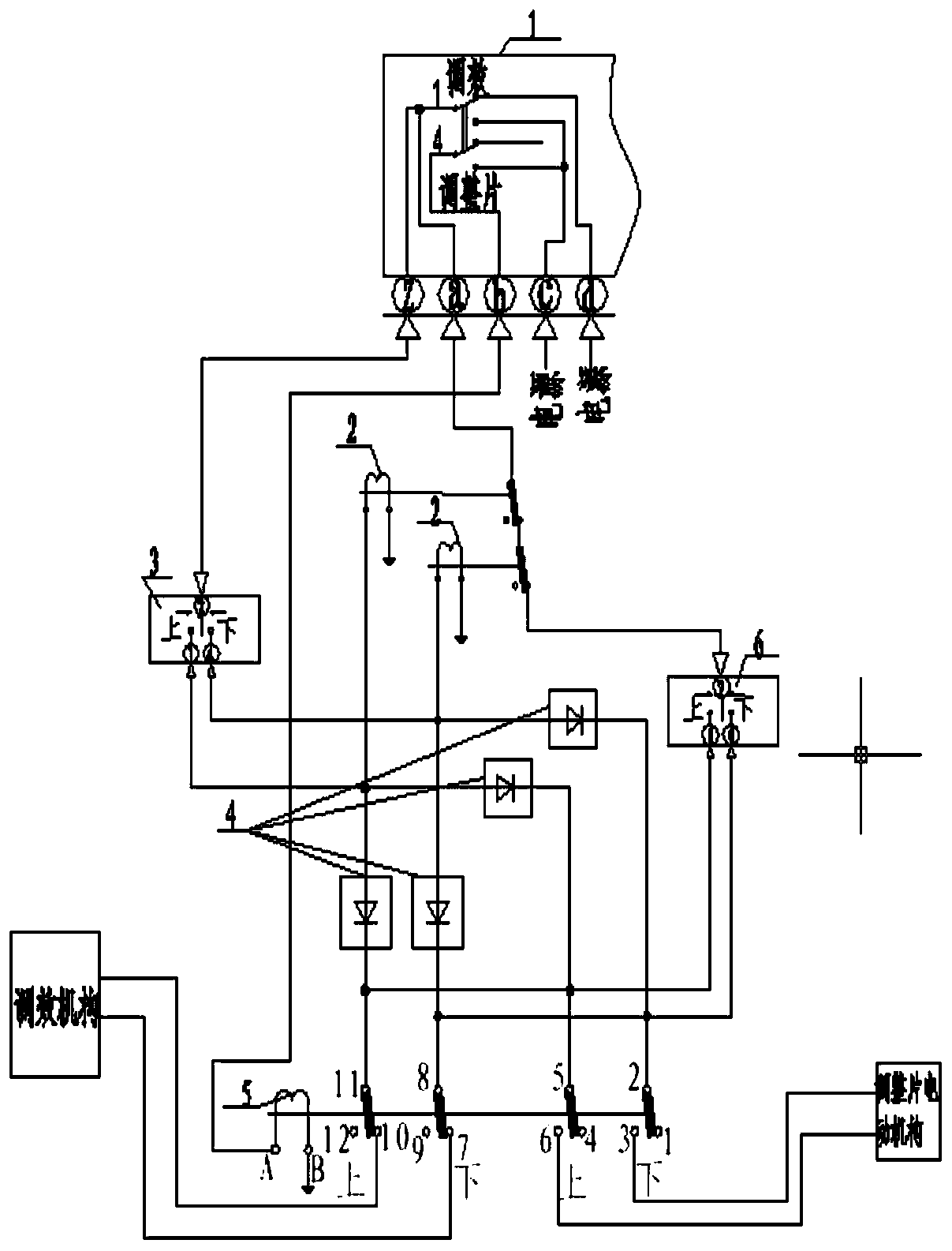 Elevator balancing control circuit of aircraft