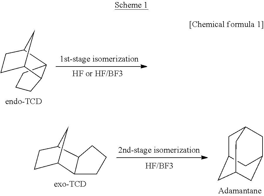 Process for producing adamantane