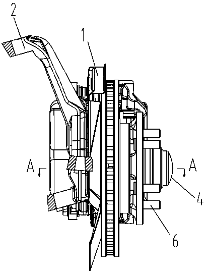 Novel vehicle front brake