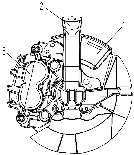 Novel vehicle front brake