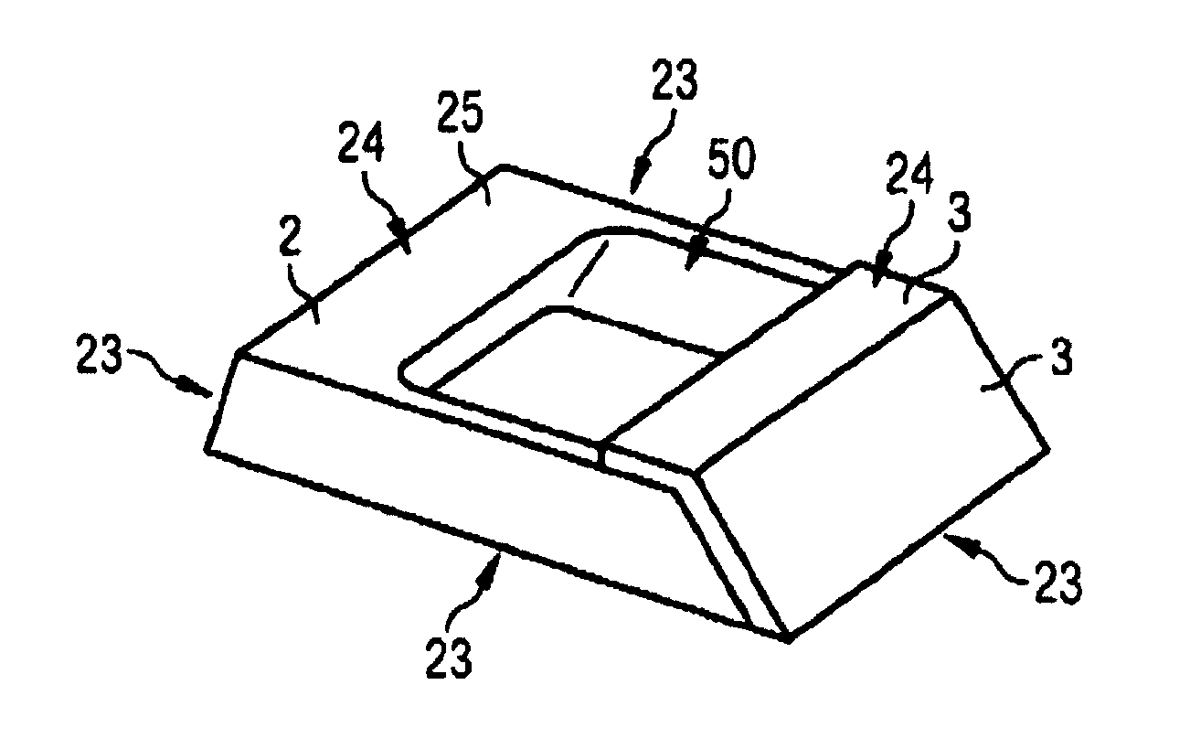 Housing for an electromagnetic radiation emitting optoelectronic component, component and method of making a housing or a component