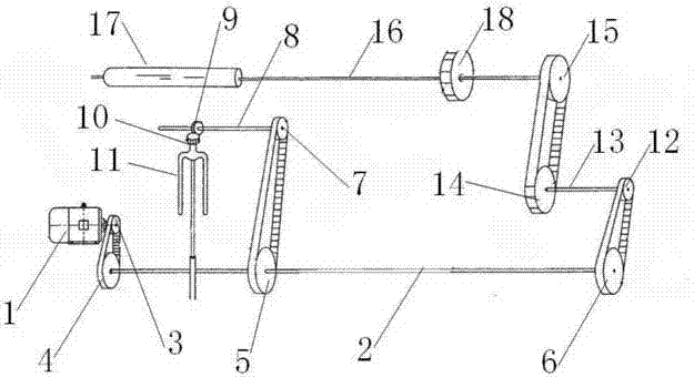 Differential-free system for roving frame