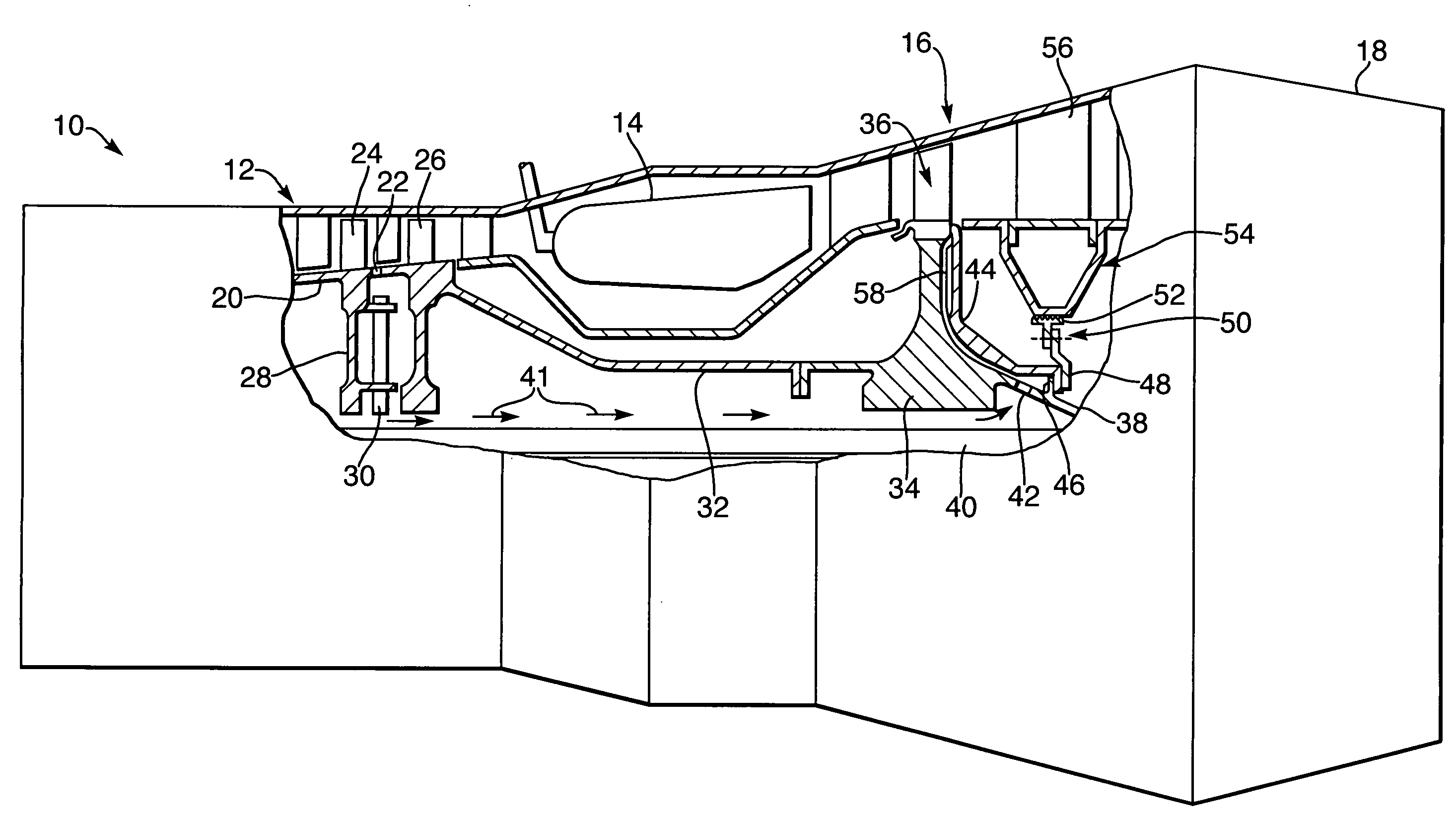 Turbine blade cooling system