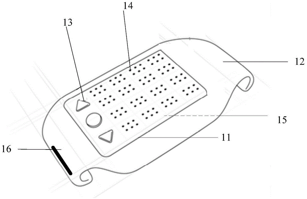 External device and braille display method using the external device