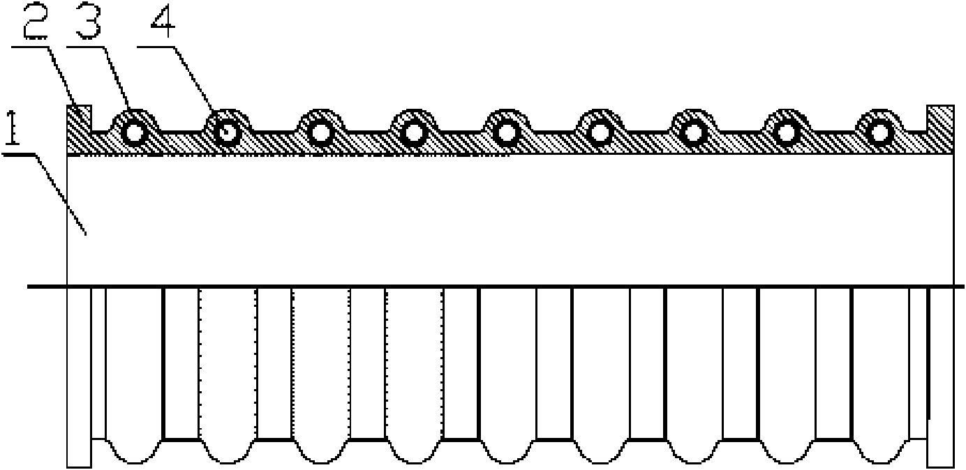 Enhanced plastic double-walled corrugated pipe and manufacturing method thereof