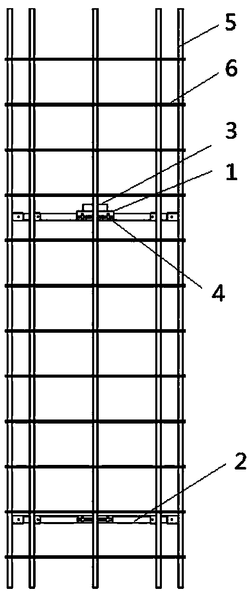 Variable-diameter reinforcement cage with simple structure and application method