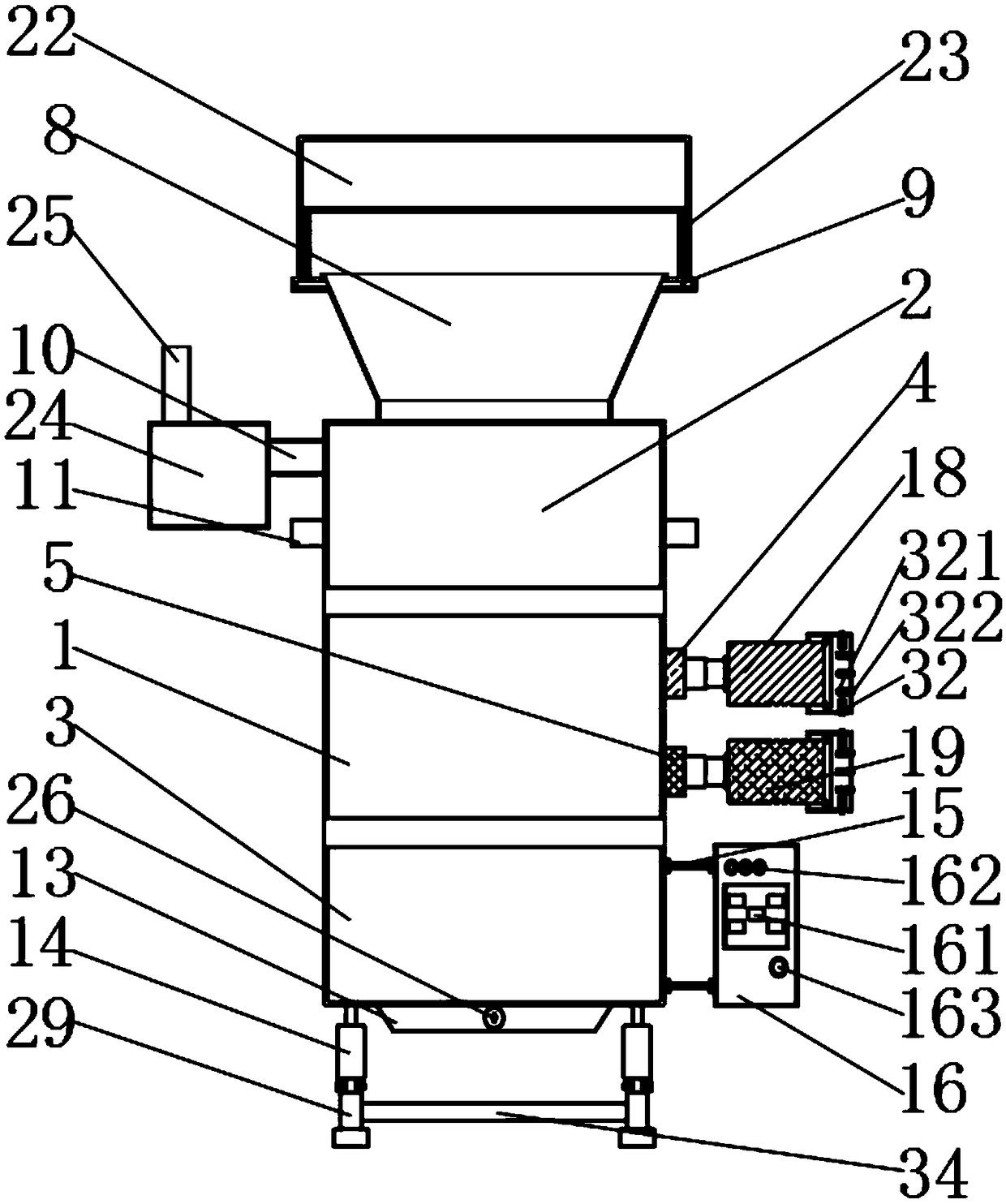 Household waste residue treatment equipment for environmental protection engineering