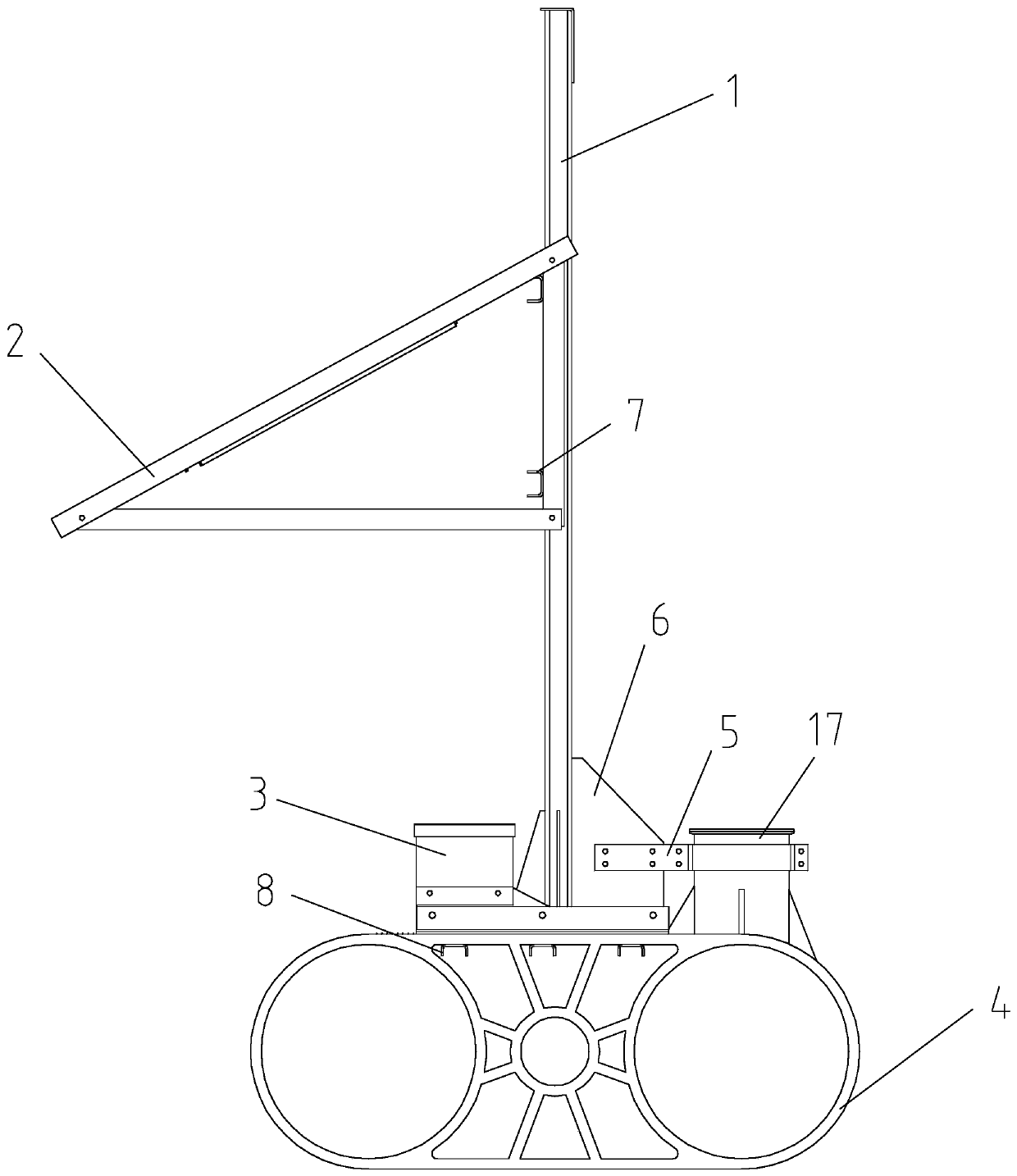 A video monitoring fixture based on deep water cage