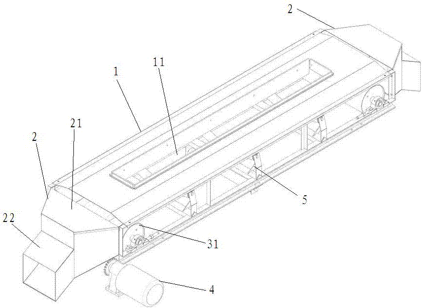 Grain drying tower of conveyor with bidirectional conveying belt