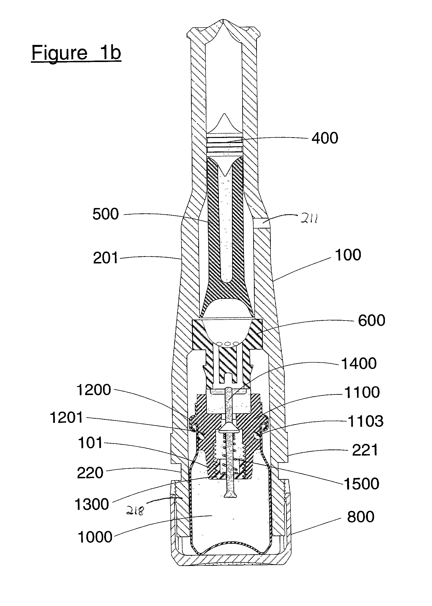 Modular gas-pressured needle-less injector