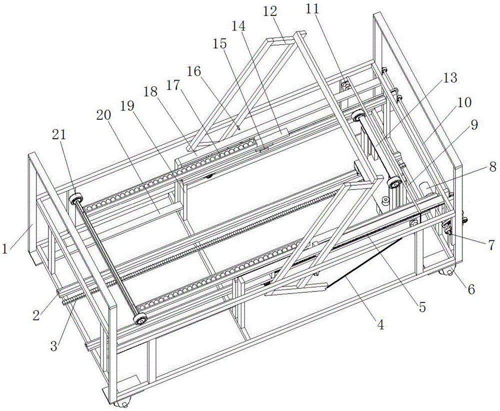 An Electric Back Lifting and Leg Bending Patient Nursing Massage Bed