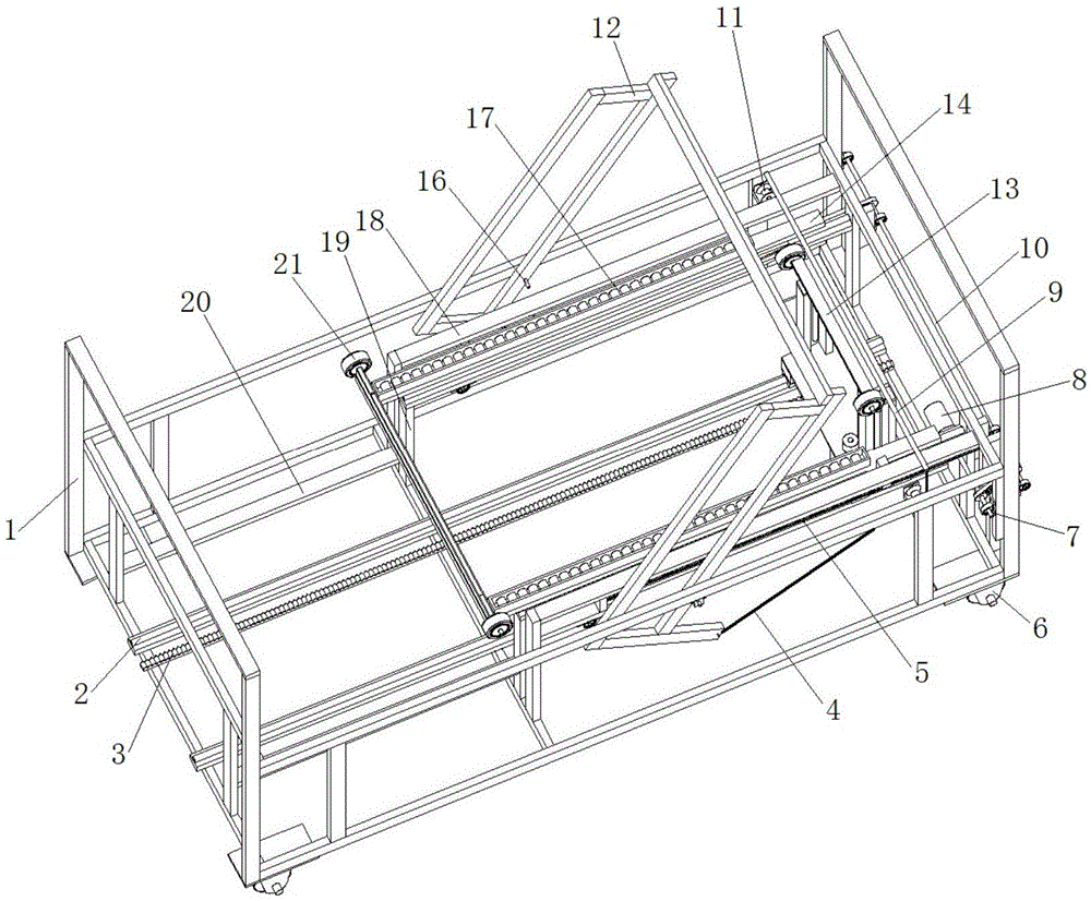 An Electric Back Lifting and Leg Bending Patient Nursing Massage Bed