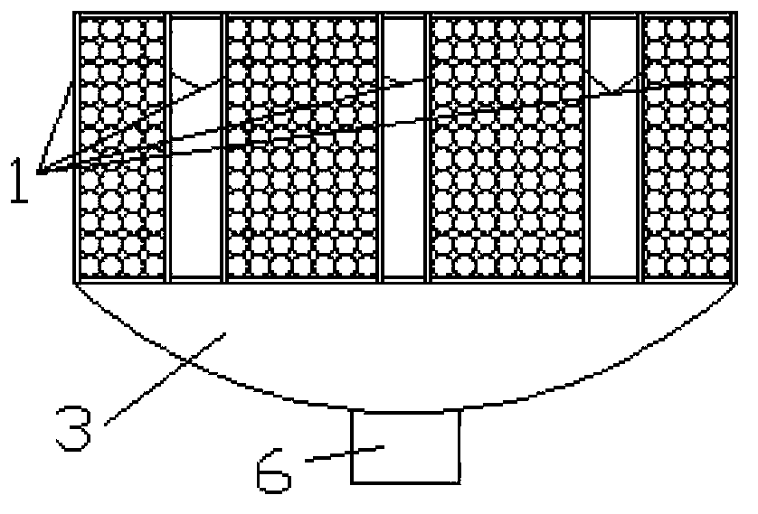 Molecular sieve adsorption tower provided with heat transferring medium channels