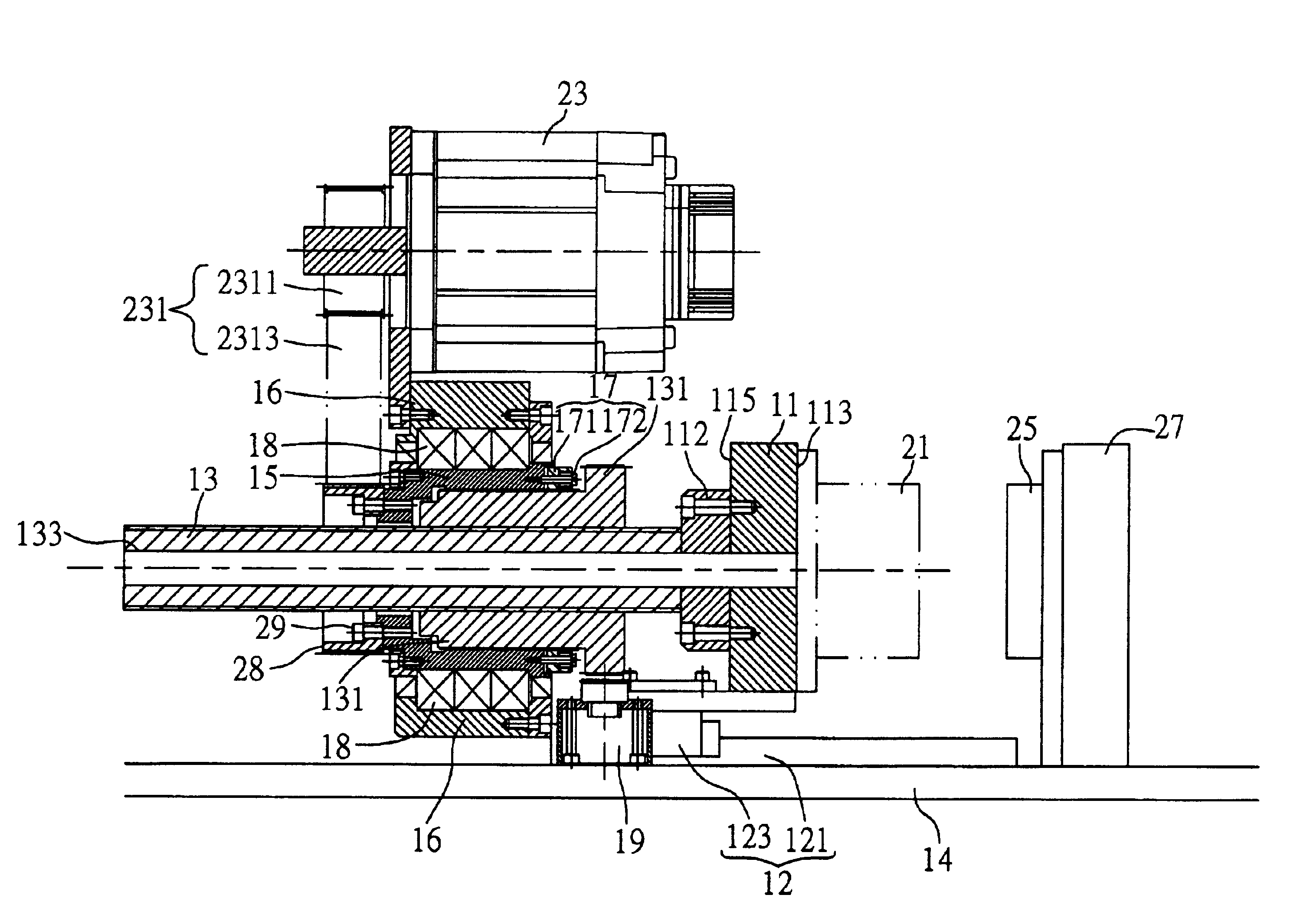 Clamping device for injection-molding machine