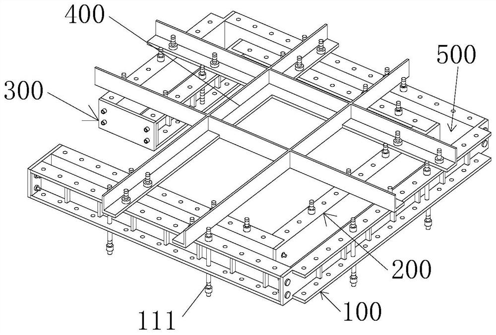 Concrete reverse ridge accurate positioning mold and reverse ridge construction method