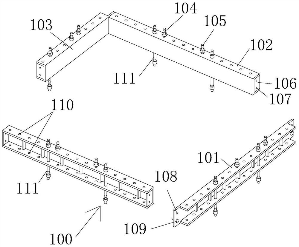 Concrete reverse ridge accurate positioning mold and reverse ridge construction method