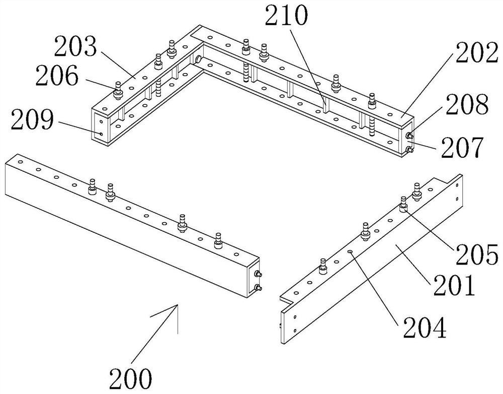 Concrete reverse ridge accurate positioning mold and reverse ridge construction method