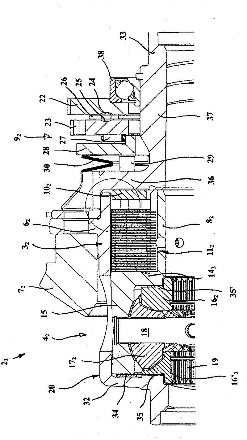 Clutch arrangement and drivetrain arrangement for a multi-axle driven motor vehicle